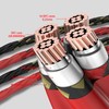 Tertullus 1 Pair HiFi OFC Braid Speaker Cable with Banana