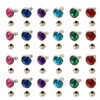EXCEART Pack of 120 Crystal Rivets Rhinestone Rivets 8 mm