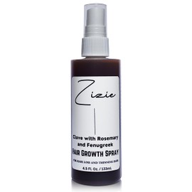 Zizie Clove Hair Growth Spray Balanced Enhancer For Thickening Damaged, Falling, Thin Hair with Rosemary & Fenugreek, Aloe Vera, Oregano, Hibiscus. For Dry, Weak Hair, for men, women