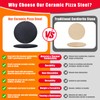 Hisencn 13" Round Pizza Steel for Oven & Grill –
