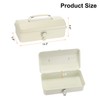 HARFINGTON Tool Box 11.4" Portable Steel Tool Box Hip Roof