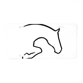 CafePress Hunter Jumper Aluminum License Plate, Front License Plate, Vanity Tag