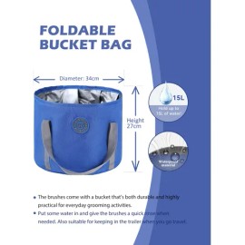 Kit De Aseo Para Caballos 9 Piezas Con Bolsa Organizadora