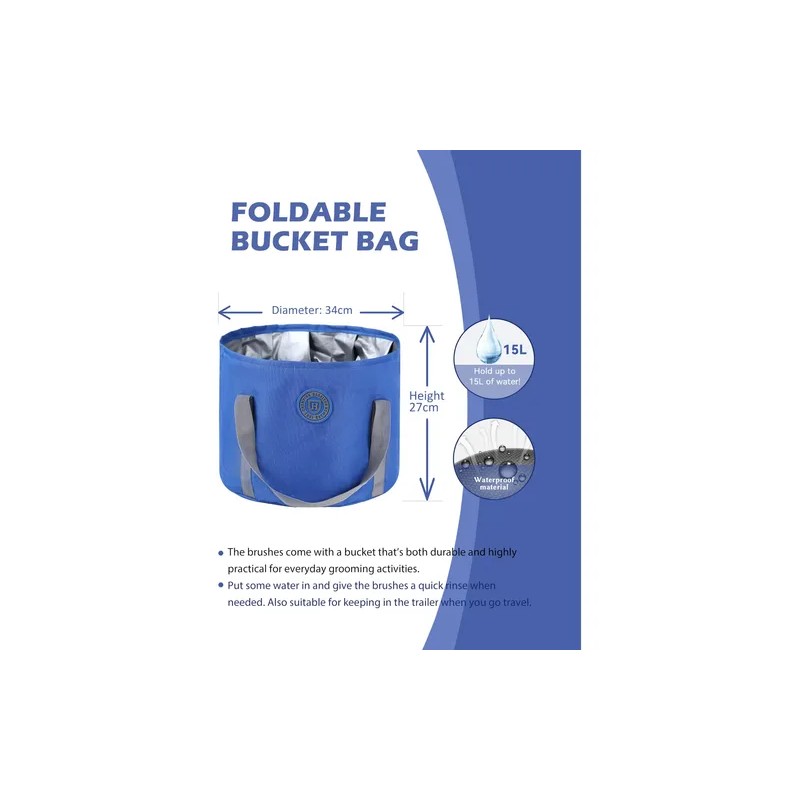 Kit De Aseo Para Caballos 9 Piezas Con Bolsa Organizadora