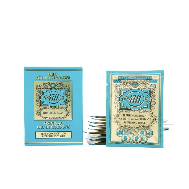 PACK OF 4* 40 Tissues 4711 ORIGINAL Eau De Cologne