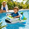 Kids Inflatable Airplane Pool Float for Summer Water Fun –