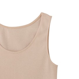 Gunze CB3254 CFA Tank Top, 100% Refreshing Cotton, Made in Japan, New Smoke Pink