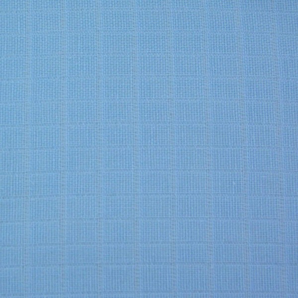(6 X Blue) Premium Quality Baby Muslin Squares 100% Cotton, 72cm X 72cm, Supersoft, Made in EU