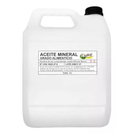 Curé Aceite Mineral Grado Alimenticio 4 Litros 100% Puro Masajes