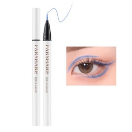 SKYVII Cute Color Waterproof Eyeliner Liquid Pen, Long Lasting, Beginners, Women's, Color Teardrop Bag, Ultra Fine Black and White, 12 Colors, Quick Drying, Waterproof, Smear-Resistant, Long-Lasting