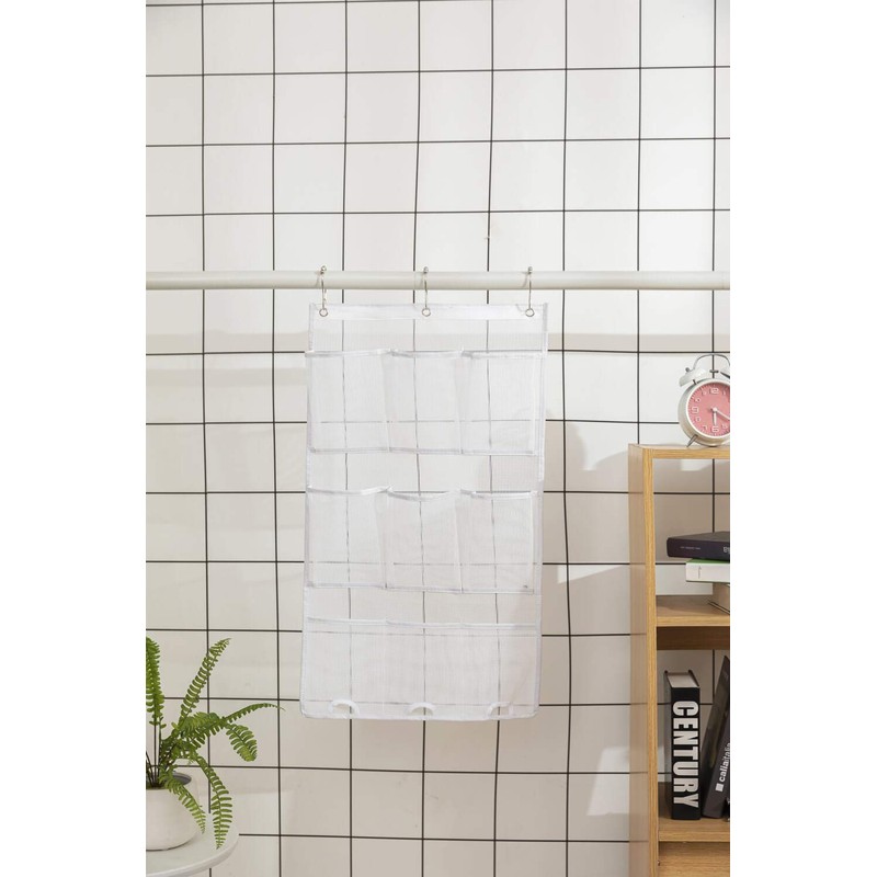 ALYER 9 Pockets Big Mesh Shower Caddy Hanging Bathroom Storage