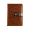 Notebook with Lock, B6 PU Leather Journal Diary with Pen