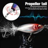3 Pcs Floating Fishing Lures with Rotating Tail, Whopper Surface