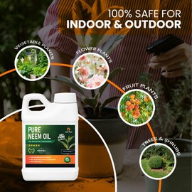 Yield Titan Pure Pre-Emulsified Neem Oil Concentrate with Citronella - 100% Pure & Natural, Just add Water (32 oz)