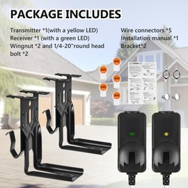 41A5034 Garage Door Sensor with Brackets, Replacement for Liftmaster Chamberlain Craftsman Garage Door Sensors, Safety Sensor Beam Compatible with Liftmaster Chamberlain Craftsman Garage Door openers