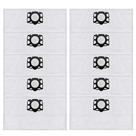 10 Pack Vacuum Dust Bags compatible with Karcher 2.863-314.0 WD2 Plus WD3 SE4001 SE4002 KFI357Robot Vacuum Cleaner