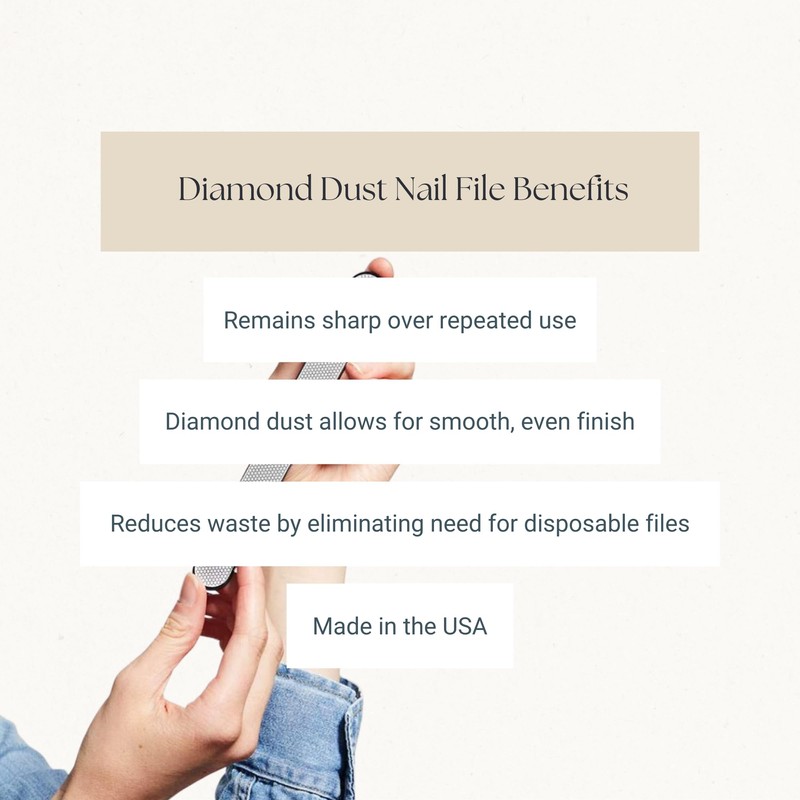 Caswell-Massey Diamond Dust Nail File – Professional Washable Nail File