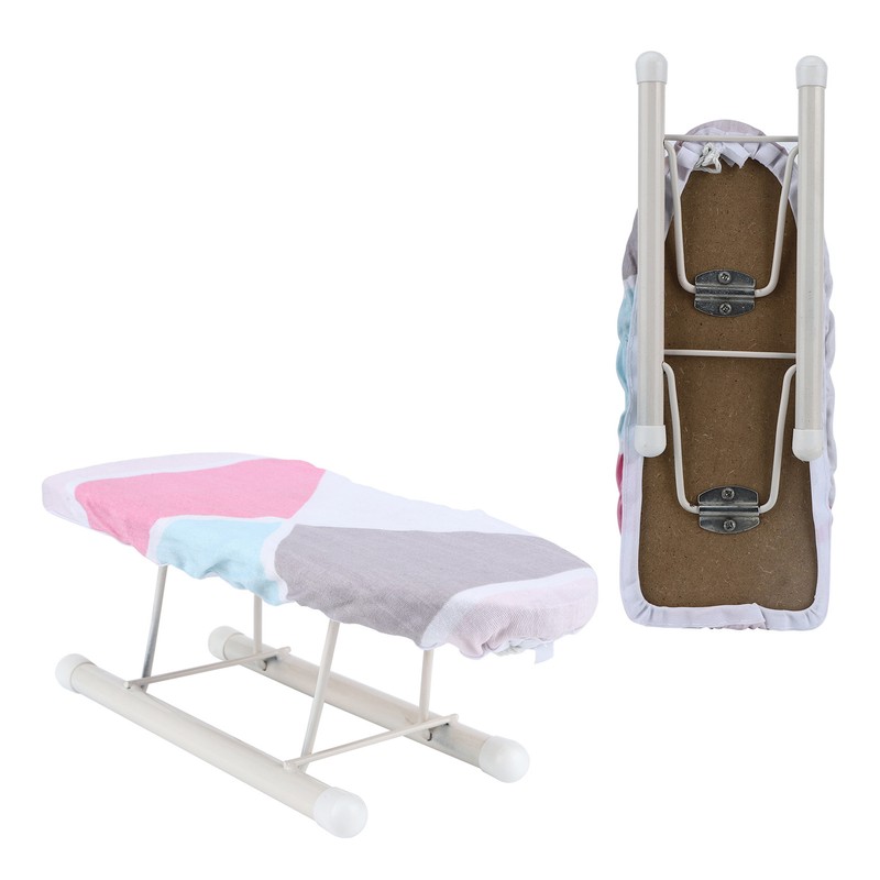 Mini Ironing Board Portable Folding Desktop Clothes Ironing Table for