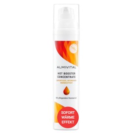ALMIVITAL Hot Booster Concentrate für sofortigen Wärmeeffekt | Extra Starkes Wärmegel-Konzentrat bei Verspannungen | Tief eindringend mit pflegendem Rosmarin-Öl | für sportliche Regeneration 100ml
