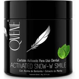 NOW-W SMILE - Menta | Carbon Activado para Uso Dental + Menta + Arcilla Bentonita | 60g