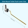 Hygie Rinse 2PCS Universal Metal Toilet Handle Replacement Kit Side