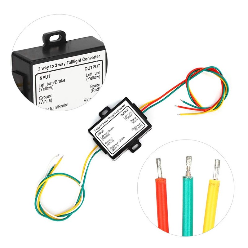Tail Light Converter - 2 Wire to 3 Wire Conversion,