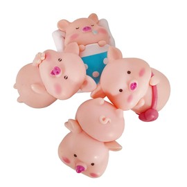 12Pcs Animal Refrigerator Pasted with Fridge Magnet,Hdtyyln Magnetic White Board Or Blackboard Creative Cute Pig Shaped Magnet Resin (A)