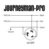 Journeyman-Pro 2-Gang 20/30 Amp Twist Lock Power Inlet Receptacle L14-30