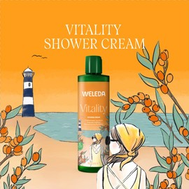 Weleda Vitality Body Wash with Sea Buckthorn, 400ml
