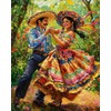 MSTINGSHUN Mexican Style Dance Paint by Number for Adults Beginner,Dancing