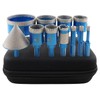 Tile Hole Saw Kit Diamond- BRSCHNITT 11pcs Diamond Core Drill