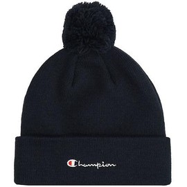 Champion Unisex Kid's Junior Caps (806071) -Recycled Acrylic Knitted Yarn Script Logo Td Pom Beanie, Blue (BS501), One Size
