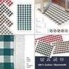 Kitchen Runner Beige Checked 50 x 100 cm 100% Cotton