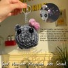 Sad Hamster Meme Keychain,Sad Hamster Keychain with Sound,Knitted Hamster Keychain