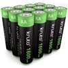 Solar Lights Batteries AA 1600mah High Capacity 1.2V Ni-MH Rechargeable