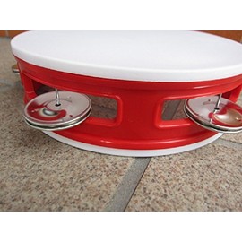 tanbarin・esumeraruda or Napoli Dance To The Must Have Dancing & Ballet Practice Tambourine (18 cm)