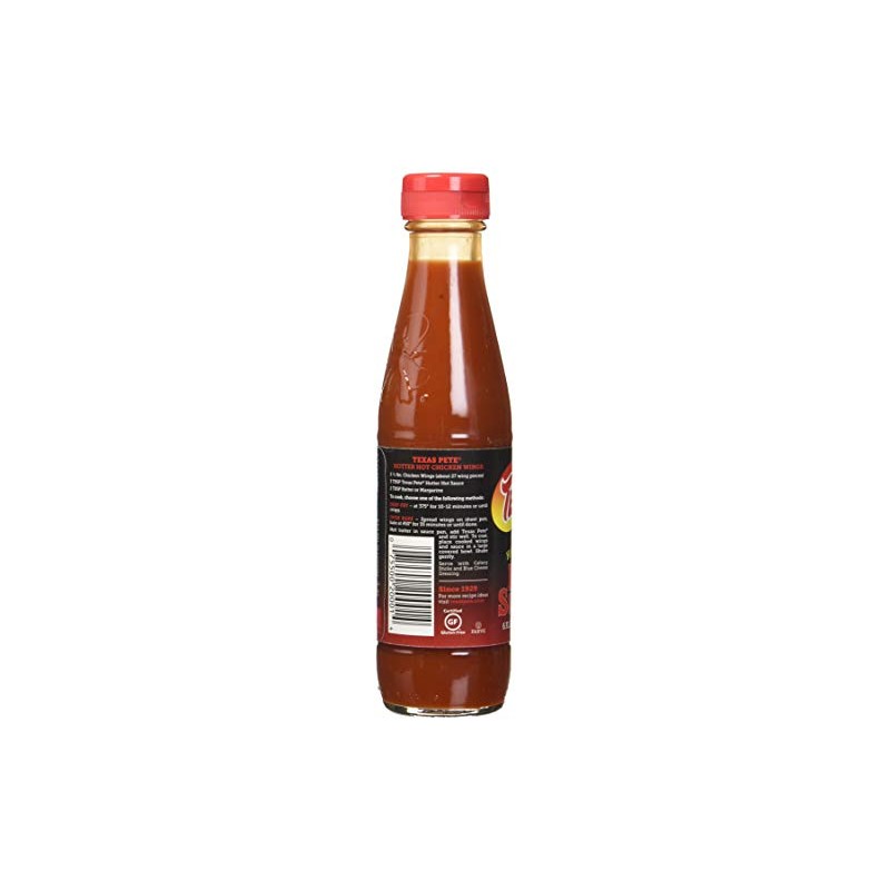 Texas Pete Hotter Hot Sauce, 6 Ounce (4 Bottles)