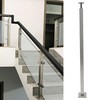 LIUCHONGYANG99 2PCS Glass Railing Post 42"x2"x2" Stainless Steel Satin Finish,