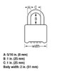 Master Lock Padlock, Set Your Own Letter Combination Lock, 2