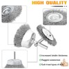 8-Piece Wire Brush Set for Thorough Cleaning, 1/4 Inch Shank