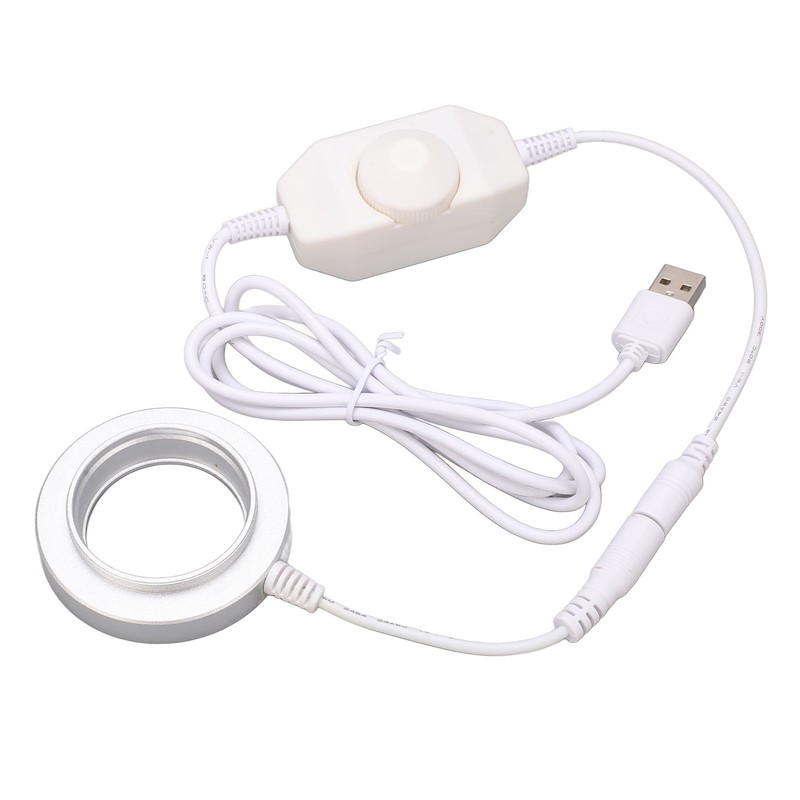 LED Ring Light Adjustable for Stereo Microscope Industrial Camera Imaging