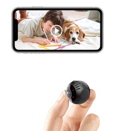 Small Camera, WIFI, Security Camera, Motion Detection, 4K Image Quality, Bluetooth Connection, Loop Recording, Long Time Recording, 140° Wide Angle, App Notifications, 128 GB Large Memory Support