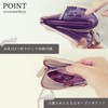 Cross Marberry R74 L-Shaped Zipper Mini Wallet, Thin, Synthetic Leather,