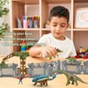 Simulated Adventure Dinosaurs Toys, 12 Pcs Realistic Dinosaur Figures with