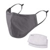 NUÜR Reusable Face Mask, Washable Cotton Mask with Inserted Nose