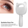Handheld Bladeless Cooling Fan 2000mAh USB Rechargeable 3 Speed Eyelash