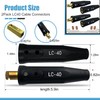 2 Pack LC-40 Welding Leads Quick Connector, Welding Cable Connectors,