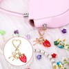 Apausvcm Strawberry Keychain, Cute Strawberry Bag Charms for Women Girls
