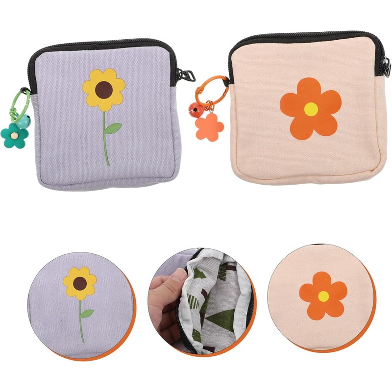 Mobestech 4piezas Bolsas De Almacenamiento De Toallas Sanitarias Diseño Atractivo
