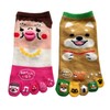 Mode Select Women's Five Toe Socks, Character, Thin, Summer, Ankle